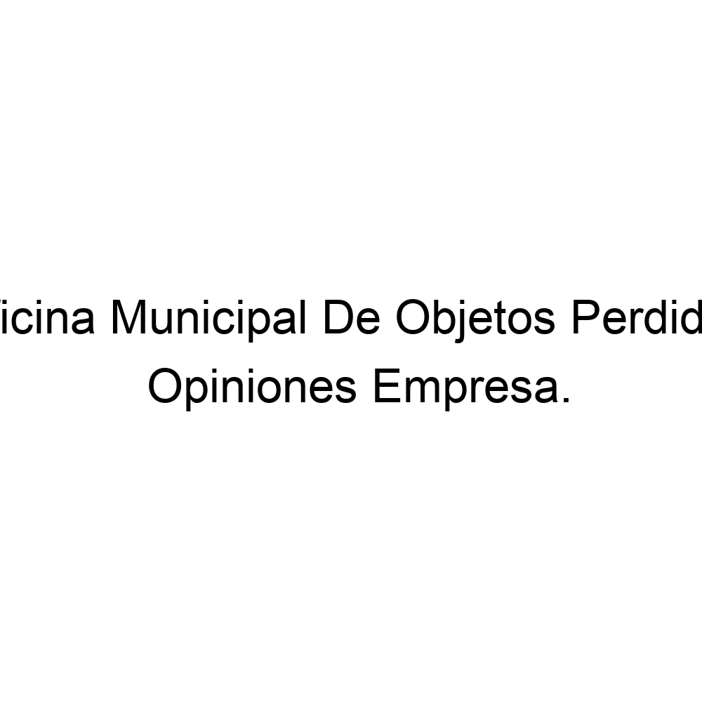 Opiniones Oficina Municipal De Objetos Perdidos M laga 951926111